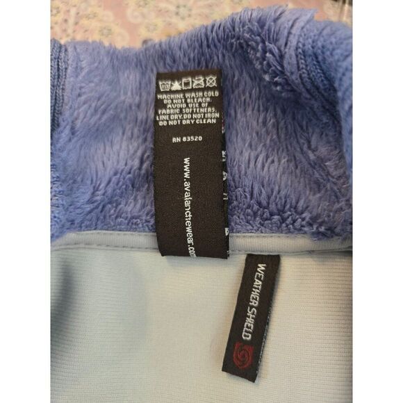 Avalanche Womens Fleece Jacket Full Zip Purple winter soft warm fairycore boho - Picture 9 of 11